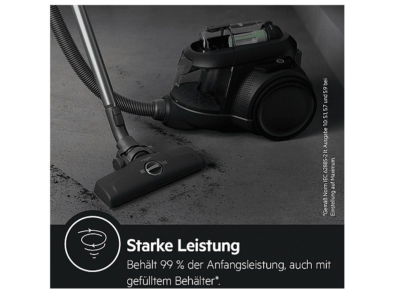 Aspirador sin bolsa - AEG AL61C2ÖKO, 550 W, Potencia de succión 165 W, Depósito 1,6 l, Inox — foto 3