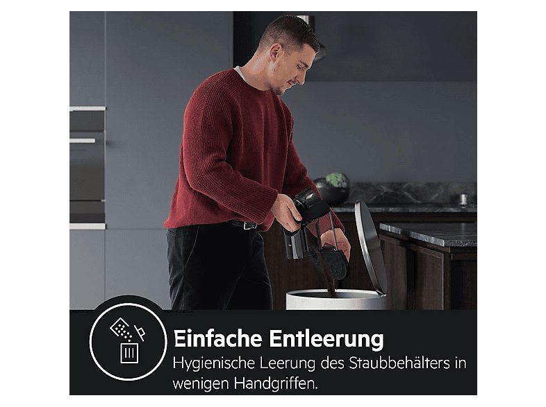 Aspirador sin bolsa - AEG AL61C2ÖKO, 550 W, Potencia de succión 165 W, Depósito 1,6 l, Inox — foto 4