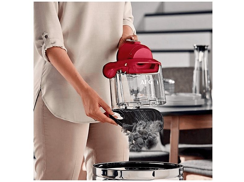 Aspirador sin bolsa - AEG LX7-2-CR-A, 750 W, Potencia de succión 174 W, Depósito 1,4 l, Rojo — foto 3