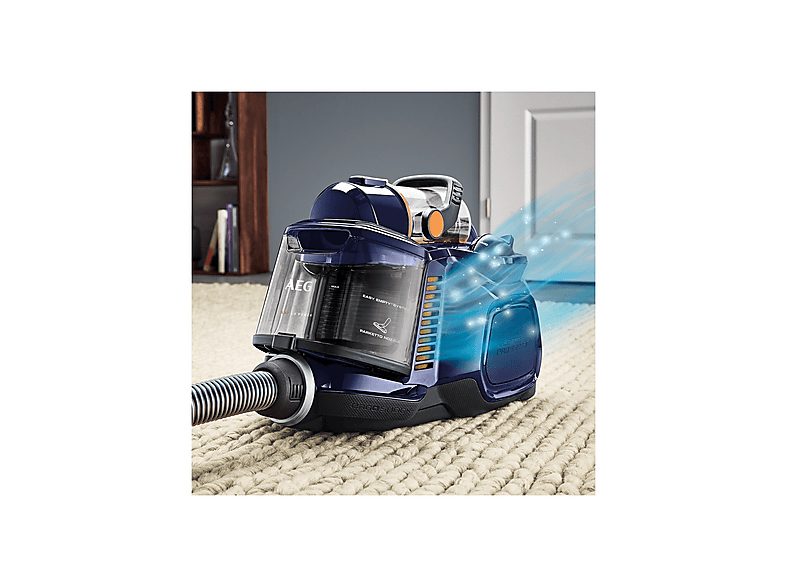 Aspirador sin bolsa - AEG LX7-2-DB-P, 750 W, Depósito 1,4 l, Azul, gris — foto 2