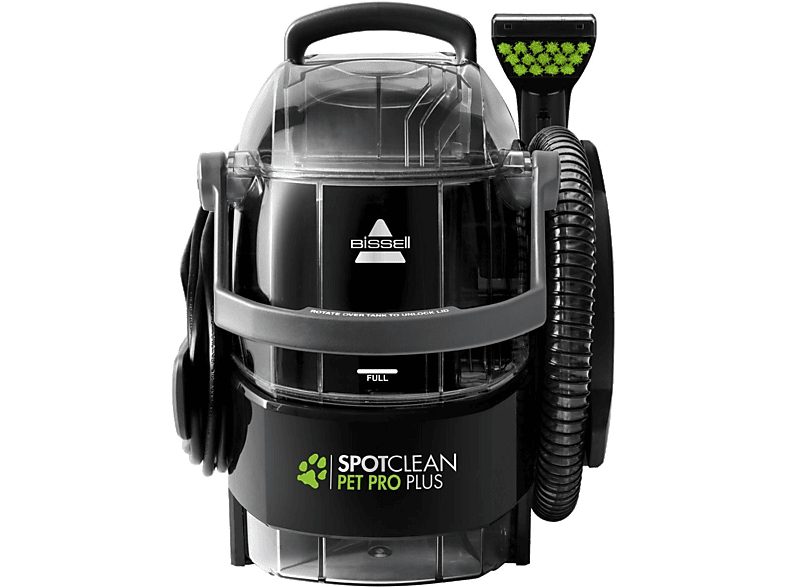 BISSELL Aspirador sin bolsa - BISSELL Spot Clean Pet Pro Plus, 750 W, Potencia de succión 750 W, Depósito 2,2 l, Negro