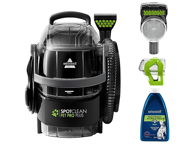 Aspirador sin bolsa - BISSELL Spot Clean Pet Pro Plus, 750 W, Potencia de succión 750 W, Depósito 2,2 l, Negro — foto 2