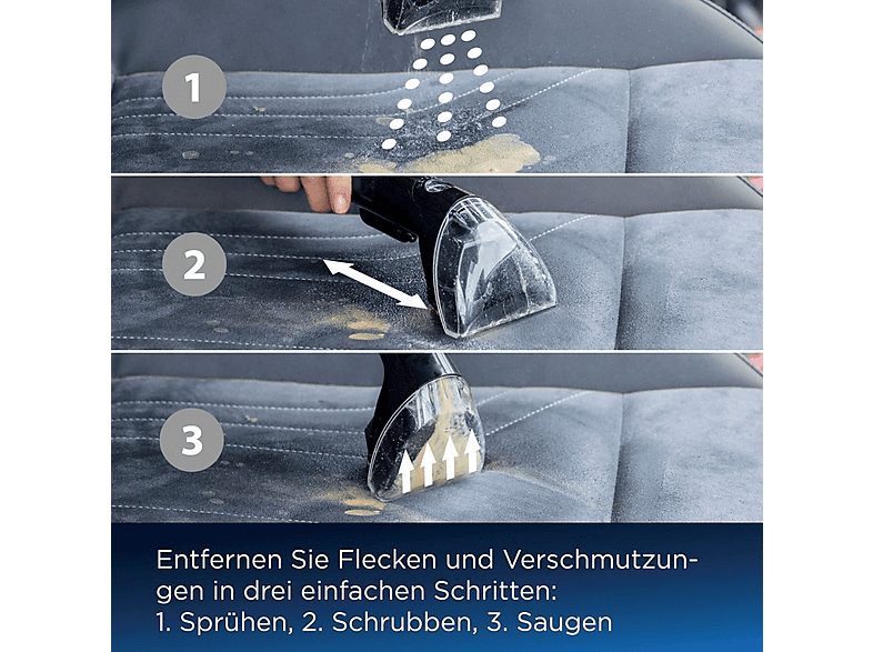 Aspirador sin bolsa - BISSELL Spot Clean Pet Pro Plus, 750 W, Potencia de succión 750 W, Depósito 2,2 l, Negro — foto 5