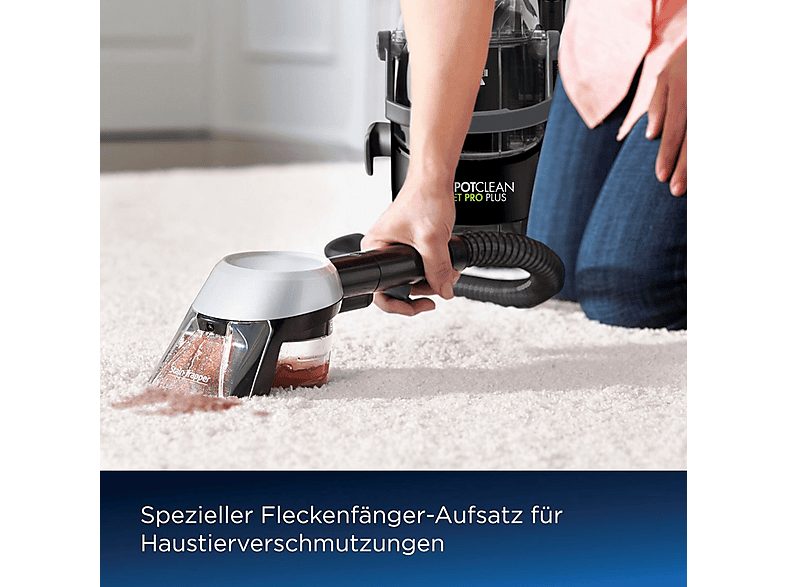 Aspirador sin bolsa - BISSELL Spot Clean Pet Pro Plus, 750 W, Potencia de succión 750 W, Depósito 2,2 l, Negro — foto 7