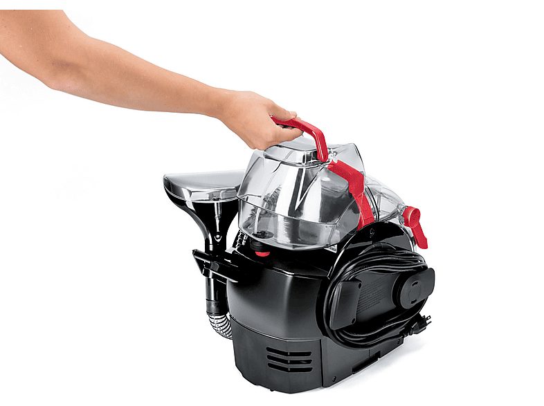 Aspirador sin bolsa - Bissell SpotClean Pro, 750 W, 2.8 l, Limpieza manchas profesional, Negro y Rojo — foto 3