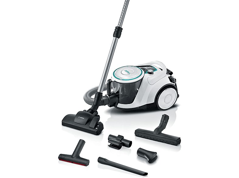 Aspirador sin bolsa - BOSCH AKLBB1719731276, 700 W, Depósito 2,4 l, Blanco