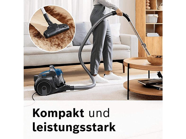 Aspirador sin bolsa - BOSCH BGC05A220A, 700 W, Depósito 1,5 l, Negro — foto 7