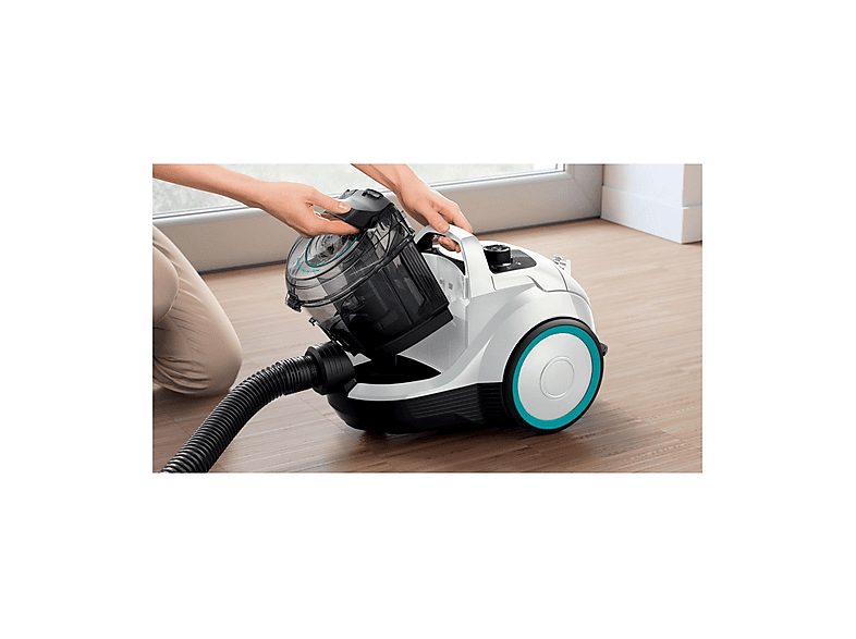Aspirador sin bolsa - BOSCH BGC21HYG1, 700 W, Depósito 2 l, Blanco — foto 2