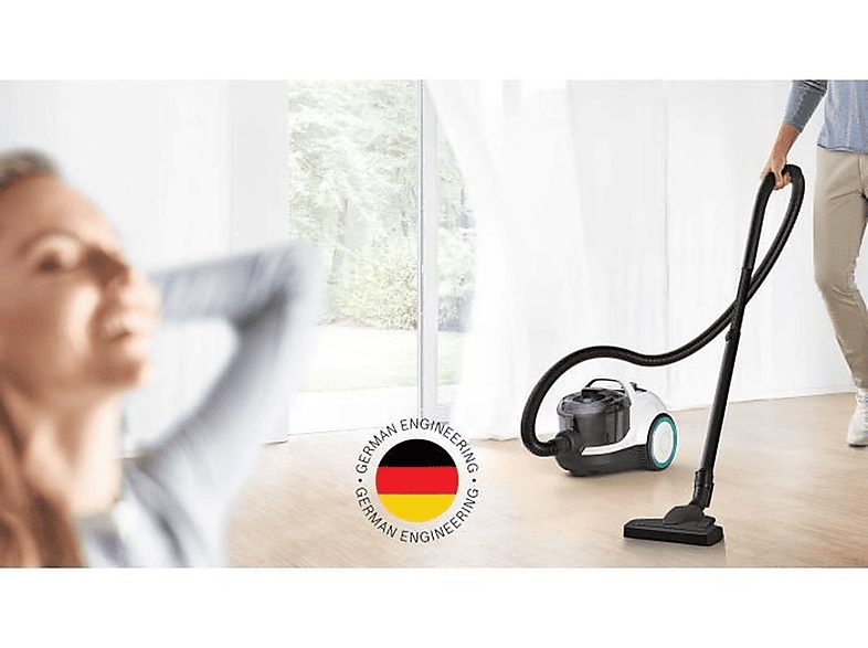 Aspirador sin bolsa - BOSCH BGC21HYG1, 700 W, Depósito 2 l, Blanco — foto 4