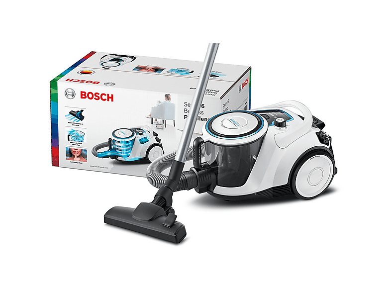 Aspirador sin bolsa - BOSCH BGC41LSIL, 600 W, Depósito 2,4 l, Negro — foto 3
