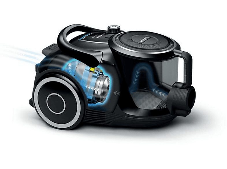 Aspirador sin bolsa - BOSCH BGC41XSIL, 700 W, Depósito 2,4 l, Negro — foto 3