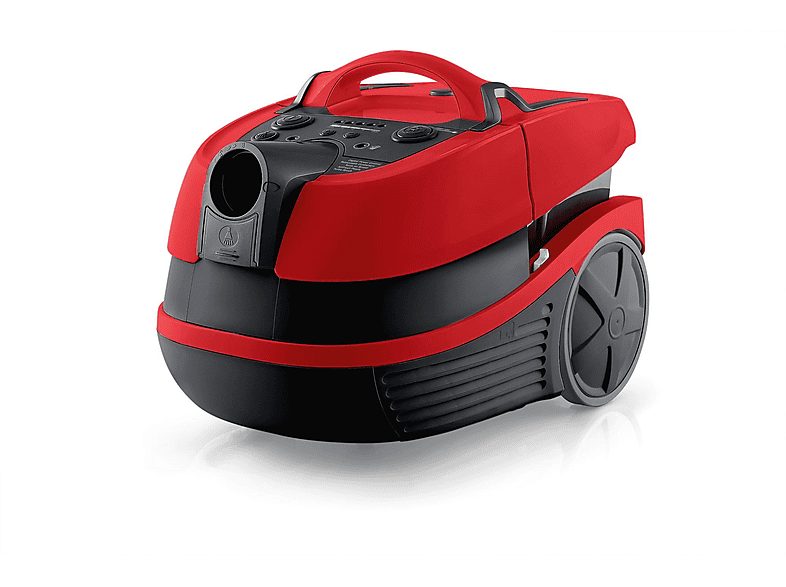Aspirador sin bolsa - BOSCH Serie 4 BWD421PET, 2100 W, Depósito 5 l, Negro, Rojo