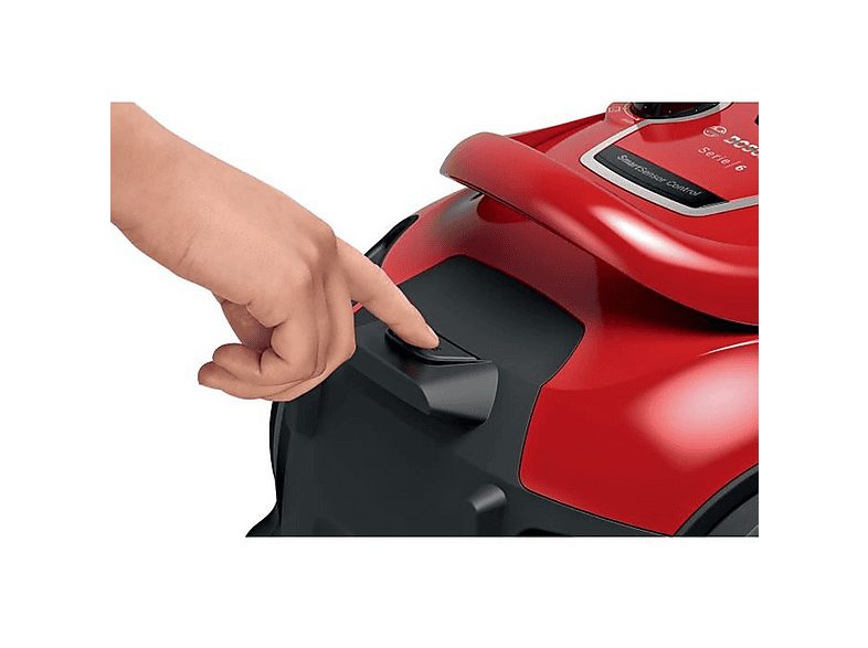 Aspirador sin bolsa - BOSCH Serie 6 BGC41Q69, 600 W, Potencia de succión 600 W, Depósito 2,4 l, Rojo — foto 4