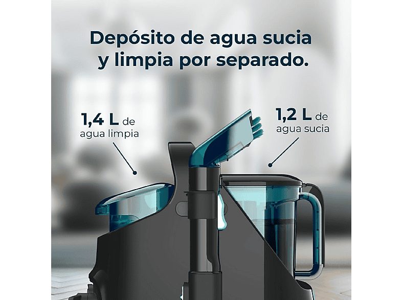 Aspirador sin bolsa - CECOTEC Conga 5000 Carpet&Spot Clean XXL, 650 W, Depósito 1 l, Multicolor — foto 7