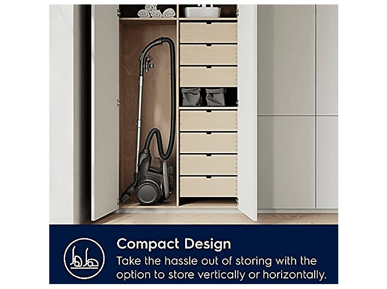 Aspirador sin bolsa - ELECTROLUX 900 258 548, 700 W, Potencia de succión 700 W, Depósito 1,6 l, Gris — foto 7