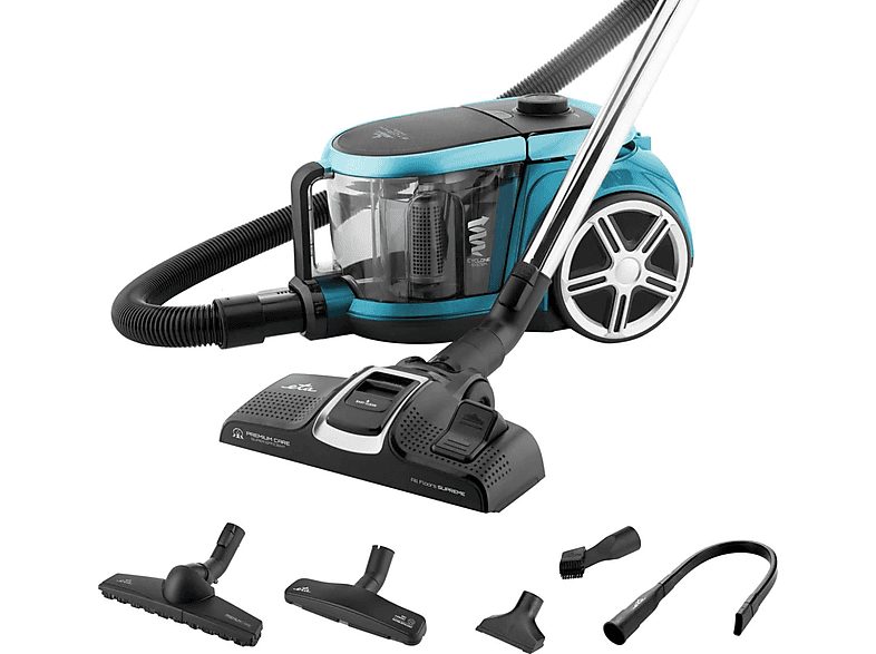 ETA Aspirador sin bolsa - ETA Stormy Animal 2517 90000, 800 W, Depósito 2,2 l, Negro, Azul