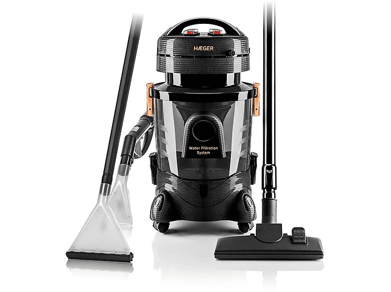 HAEGER Aspirador sin bolsa - HAEGER VC-12W.045A, 240 V, Potencia de succión 20 kPa, Depósito 7 l, Not available