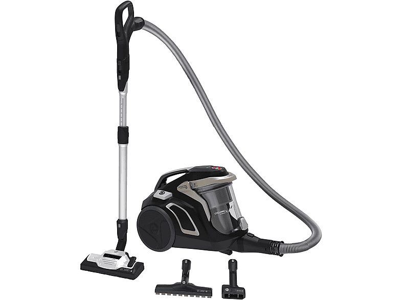 Aspirador sin bolsa - HOOVER H-POWER HP720PET, 850 W, Potencia de succión 850 W, Depósito 2 l, Dorado y Negro
