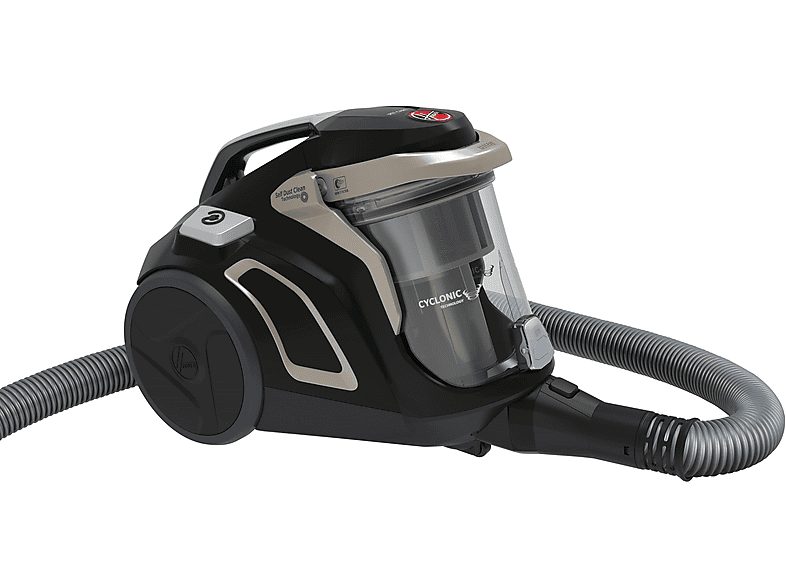 Aspirador sin bolsa - HOOVER H-POWER HP720PET, 850 W, Potencia de succión 850 W, Depósito 2 l, Dorado y Negro — foto 2