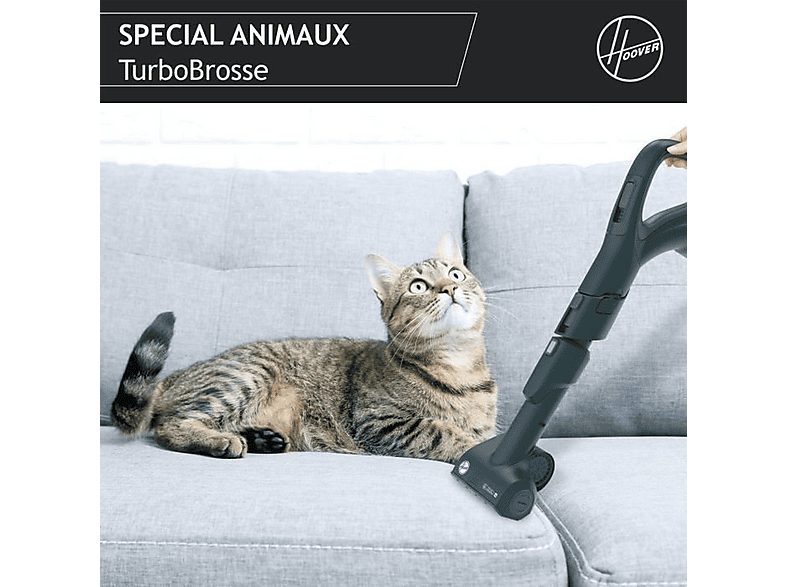 Aspirador sin bolsa - HOOVER H-POWER HP720PET, 850 W, Potencia de succión 850 W, Depósito 2 l, Dorado y Negro — foto 5