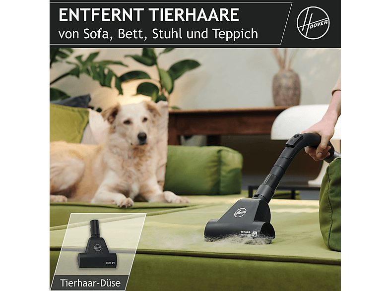 Aspirador sin bolsa - HOOVER HP120PET 011, 700 W, Depósito 2 l, Gris — foto 6