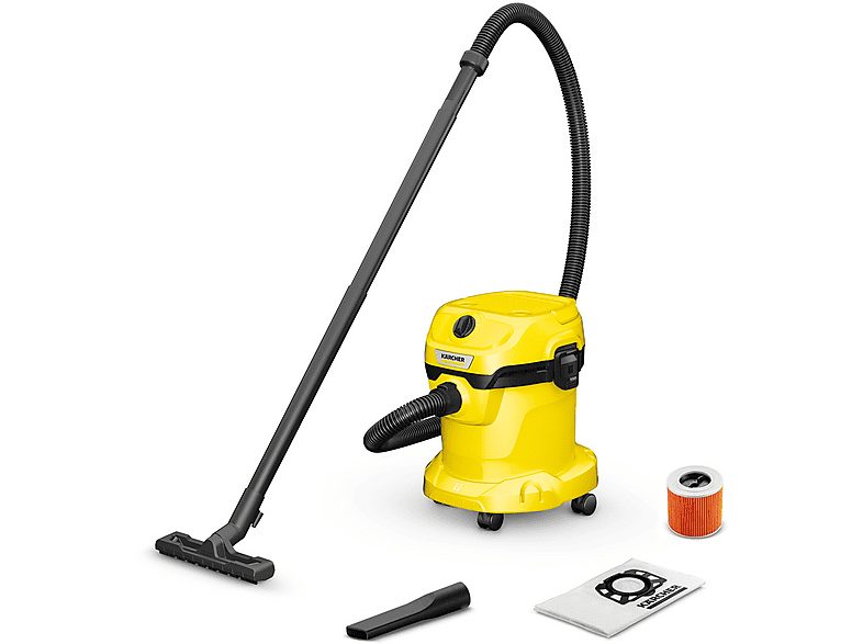 Aspirador sin bolsa - KARCHER 1.628-011.0, 1000 W, Depósito 15 l, Negro