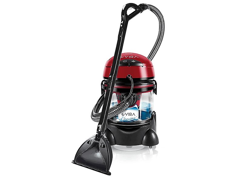 Aspirador sin bolsa - MPM MOD-22, Lava-aspiradora con Limpiador de Tapiceria para Coche, Humedo Seco, 10L, Profesional, Filtro, 2400 W, Potencia de succión 210 AirWatt, Depósito 10 l, Rojo — foto 2