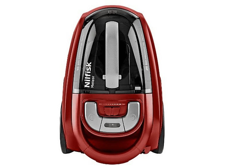 Aspirador sin bolsa - NILFISK Meteor Deluxe EU, 800 W, Potencia de succión 500 AirWatt, Depósito 2,5 l, Rojo