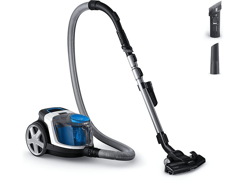 Aspirador sin bolsa - PHILIPS 3000 series FC9332/09, 650 W, Potencia de succión 16,8 kPa, Depósito 1,5 l, Negro, Azul, Gris, Blanco