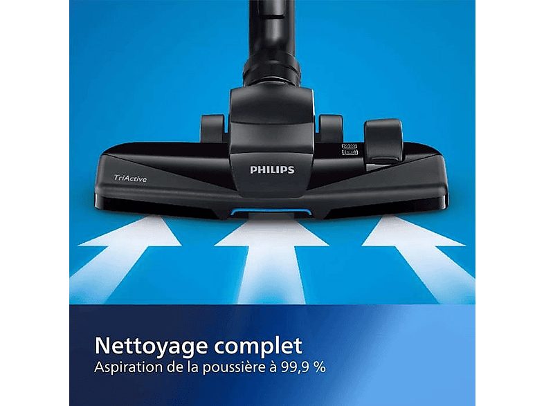 Aspirador sin bolsa - PHILIPS 3000 series FC9332/09, 650 W, Potencia de succión 16,8 kPa, Depósito 1,5 l, Negro, Azul, Gris, Blanco — foto 2