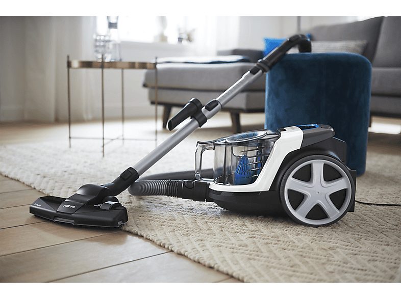 Aspirador sin bolsa - PHILIPS 3000 series FC9332/09, 650 W, Potencia de succión 16,8 kPa, Depósito 1,5 l, Negro, Azul, Gris, Blanco — foto 3