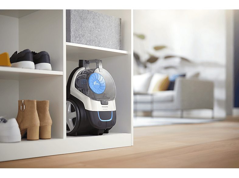 Aspirador sin bolsa - PHILIPS 3000 series FC9332/09, 650 W, Potencia de succión 16,8 kPa, Depósito 1,5 l, Negro, Azul, Gris, Blanco — foto 7