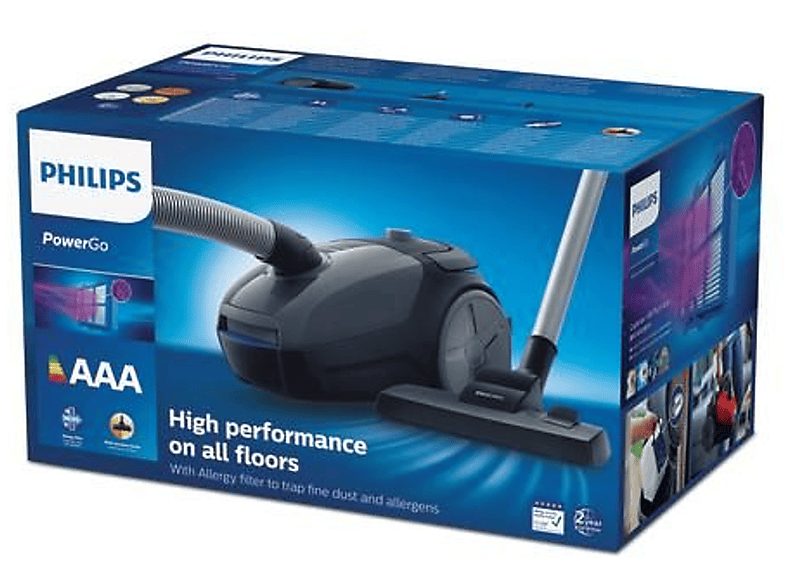 Aspirador sin bolsa - PHILIPS FC8244/09, 900 W, Depósito 3 l, Negro — foto 2