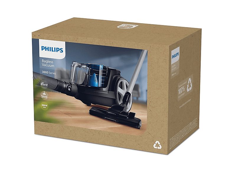Aspirador sin bolsa - PHILIPS FC9331/09, 900 W, Depósito 1,5 l, Negro — foto 3