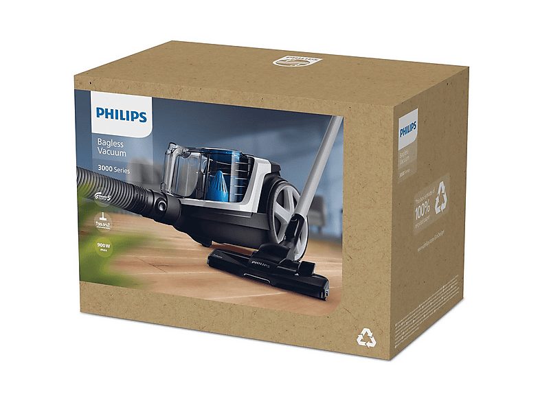 Aspirador sin bolsa - PHILIPS FC9332/09, 900 W, Depósito 1,5 l, Negro — foto 3