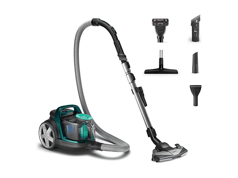 Aspirador sin bolsa - PHILIPS FC9555/09, 900 W, Potencia de succión 0 AirWatt, Depósito 1,5 l, Verde