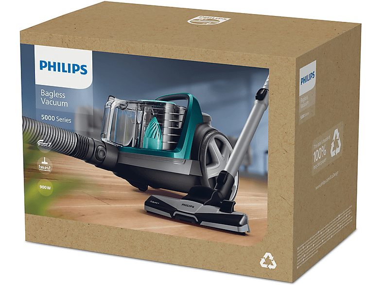 Aspirador sin bolsa - PHILIPS FC9555/09, 900 W, Potencia de succión 0 AirWatt, Depósito 1,5 l, Verde — foto 5
