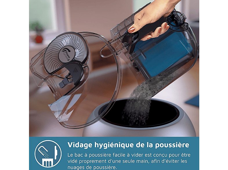 Aspirador sin bolsa - PHILIPS FC9729/09, 900 W, Potencia de succión 420 AirWatt, Depósito 2 l, Rojo — foto 4