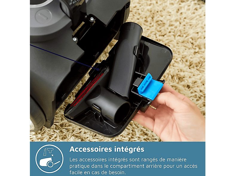 Aspirador sin bolsa - PHILIPS FC9729/09, 900 W, Potencia de succión 420 AirWatt, Depósito 2 l, Rojo — foto 6