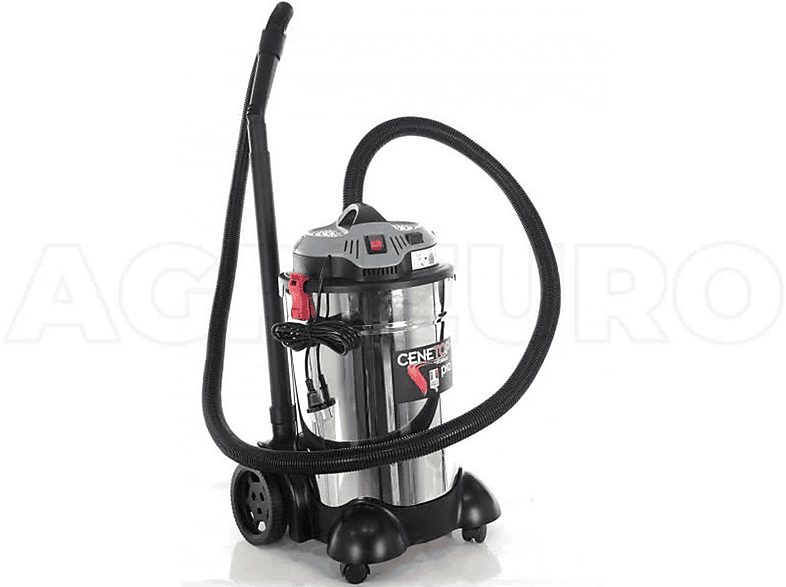 Aspirador sin bolsa - RIBIMEX 39602051, 1,200 W, Depósito 30 l, Inox — foto 6