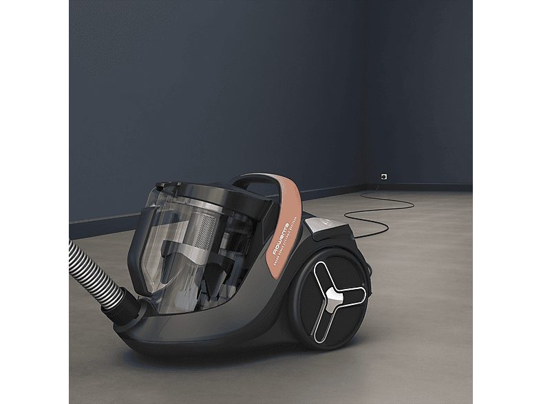 Aspirador sin bolsa - ROWENTA Green Force  Cyclonic Effitech RO7C30, 500 W, Depósito 2,5 l, Negro, Naranja — foto 5