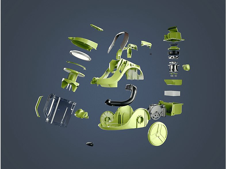 Aspirador sin bolsa - ROWENTA Green Force  Cyclonic Effitech RO7C30, 500 W, Depósito 2,5 l, Negro, Naranja — foto 9