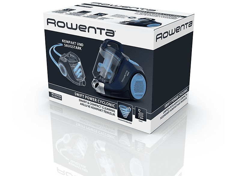 Aspirador sin bolsa - ROWENTA RO2981EA, 750 W, Potencia de succión 21 kPa, Depósito 1,5 l, Negro — foto 6