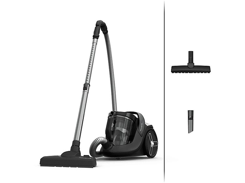 Aspirador sin bolsa - ROWENTA RO7C36, 500 W, Depósito 2,5 l, Black