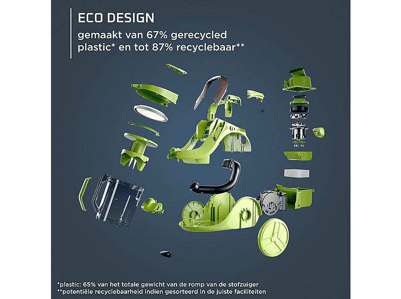 Aspirador sin bolsa - ROWENTA RO7C36, 500 W, Depósito 2,5 l, Black — foto 3