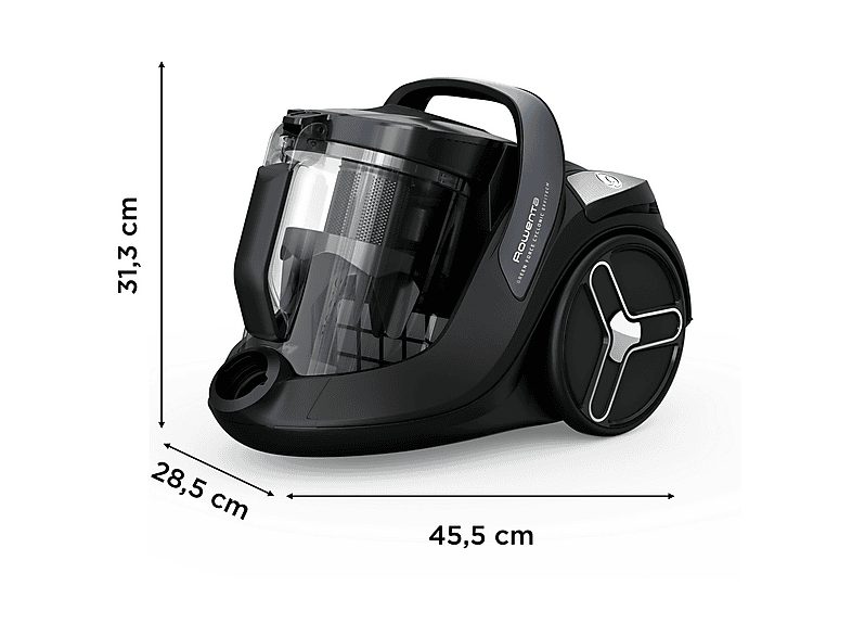 Aspirador sin bolsa - ROWENTA RO7C36, 500 W, Depósito 2,5 l, Black — foto 8