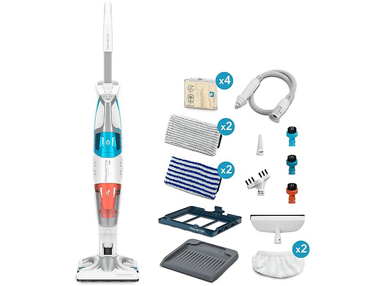 Aspirador sin bolsa - ROWENTA RY8544, 1700 W, Depósito 0,5 l, Blanco, Azul