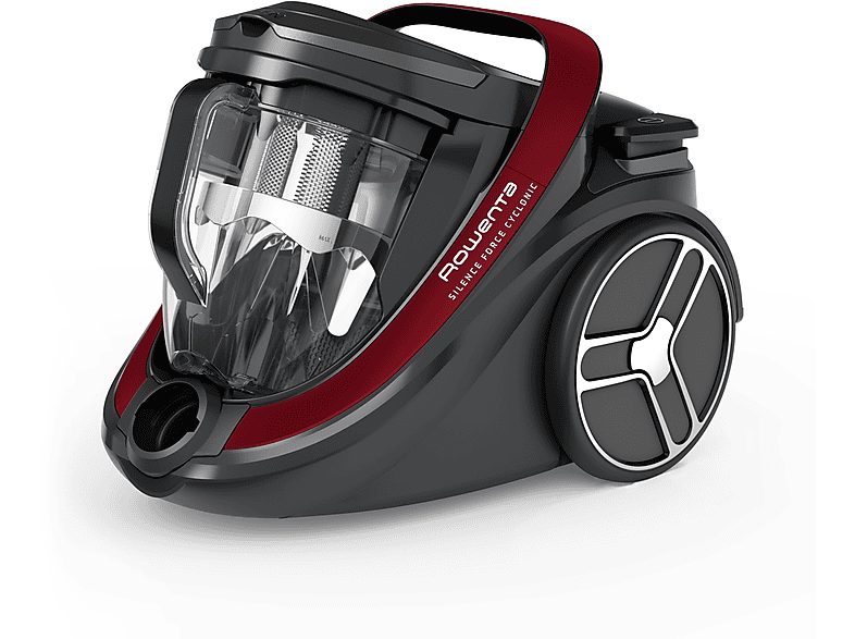 Aspirador sin bolsa - ROWENTA Silence Force RO7933, 500 W, Depósito 2,5 l, Red, Black — foto 4