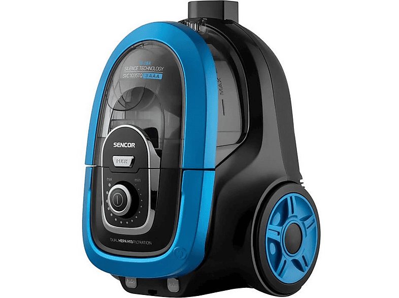 Aspirador sin bolsa - SENCOR SVC 1035TQ, 750 W, Depósito 1 l, Negro, Azul — foto 4