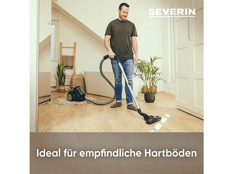 Aspirador sin bolsa - SEVERIN CY  7089, 800 W, Potencia de succión 750 W, Depósito 2,1 l, negro — foto 3
